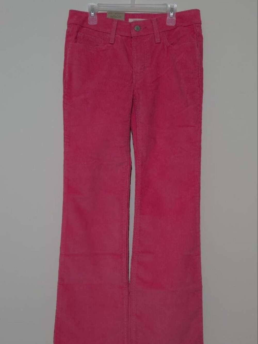 Levi's Superlow Bootcut Corduroy Jeans 27 NWT Barbie Hot Pink Y2K Low Rise Pants